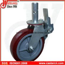 Wanda Supplier High Quality Scaffold Caster with 8 Inch TPU Wheel